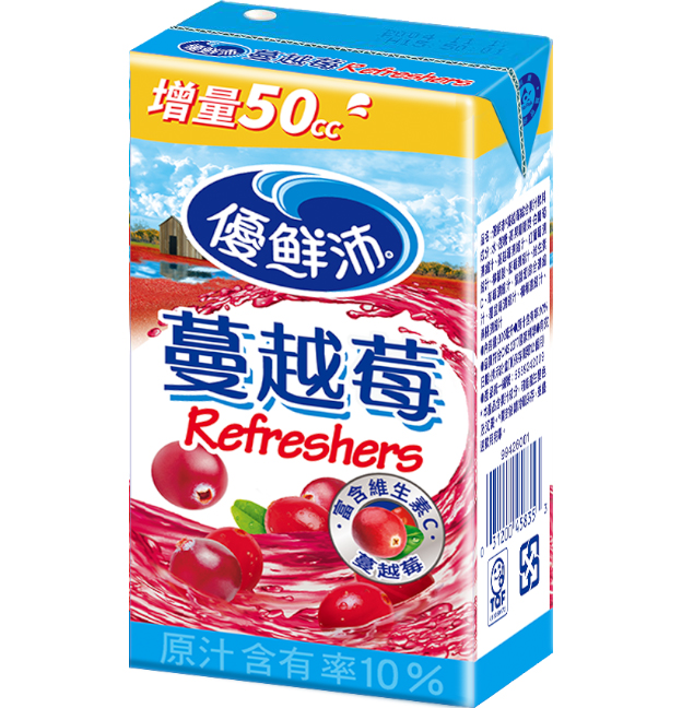 優鮮沛蔓越莓綜合果汁飲料
